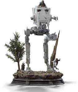 Iron Studios - Star Wars - Demi Art Scale 1/20 - AT-ST and Chewbacca