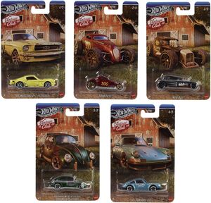 Mattel - Hot Wheels 1:64 Silver Series Vintage 10-Piece Barn Finds/ Patina H Assortment