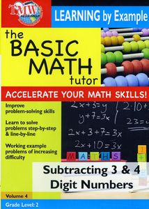 Basic Math Tutor Subtracting 3 & 4 Digit Numbers