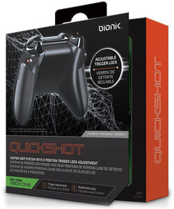 Xbox Accessory:  BIONIK Quickshot Controller Grip And Dual Trigger Locks - Black 