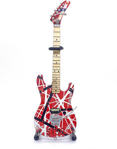 EVH - Eddie Van Halen - 5150 Red White & Black Mini Guitar Replica Collectible EVH-004