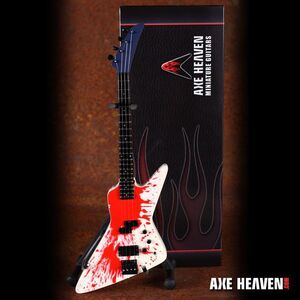 Axe Heaven Michael Anthony Blood Bass Mini Guitar Replica Collectible MA-323 