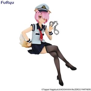 Furyu - Re:ZERO - Noodle Stopper - Ram Police Officer Cap Dog Ears