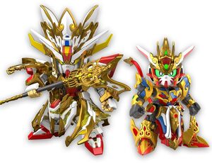 Bandai Hobby - #33 SDW Heroes Revival of the Heroes! Wukong Impulse Gundam CHILDHOOD ver. and Sanzang Stirke Freedom Gundam SET SD Gundam World Heroes - Bandai Spirits SDW Heores