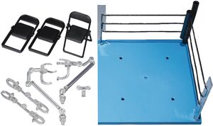 Tamashii Nations - Tamashii Stage - S.H.Figuarts - Act Ring Corner (Neutral) & Folding Chair Set 