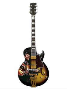 Axe Heaven Elvis Presley 1968 Comeback Special Hollow Body Mini Guitar Replica Collectible EP-361
