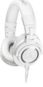 Audio Technica ATH-M50XWH Professional Studio Monitor Headphones - PRO Audio (White)