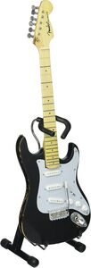 Axe Heaven Eric Clapton  Fender Strat BlackVintage Distressed Mini Guitar FS-003