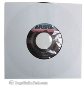 Bags Unlimited S7P - 7 IN 45RPM Paper Record Sleeve - Polylined - 100 Count