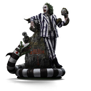 Iron Studios - Beetlejuice Beetlejuice - Art Scale 1/ 10 - Beetlejuice Statue , Michael Keaton