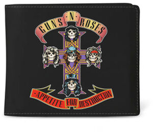 Rocksax - Guns N' Roses - Appetite for Destruction Logo - Wallet with Coin Pocket (Black) 