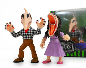The Loyal Subjects - BeetleJuice - Action Vinyls - Adam & Barbara Scary Faces 2-Pack