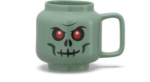 LEGO Ceramic Mug Large Green Skeleton, 17.9 Oz (Boxed) 