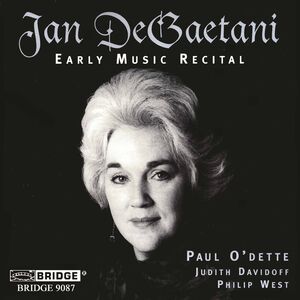 Early Music Recital , Jan DeGaetani