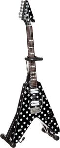 Axe Heaven Harpoon Polka Dot V Mini Guitar Replica Collectible RR-108 