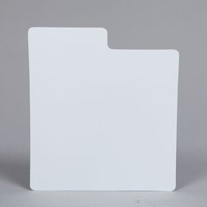 Bags Unlimited D45P 7 Inch 45 RPM Record Divider Cards White