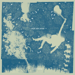 Light Verse - Clear w/ Blue swirl , Iron & Wine