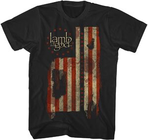 Lamb of God - Pure American Metal Flag T-Shirt - 2XL Black TS4410LAMA5 