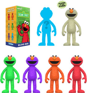 Super7 - Sesame Street - Reaction Blind Box Wv4 - Elmo 12pc Flat