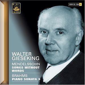 Lieder Ohne Worte , Walter Gieseking
