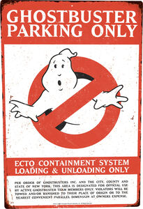Trick or Treat Studios - Ghostbusters - Parking Metal Sign 