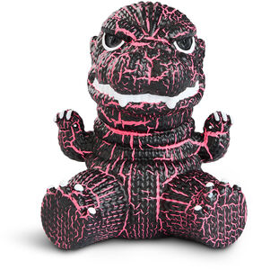 Handmade by Robots - Godzilla #379 (Pink & Black Crackle) 