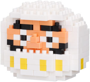 Nanoblock - Culture - Character Collection - Daruma (White) Building Kit 