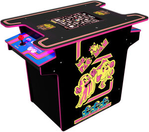 Arcade1Up MS. PAC-MAN™ Head-to-Head Gaming Table with Light Up Decks 