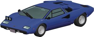 LAMBORGHINI COUNTACH LP400 BLUE 1/ 32 MODEL KIT