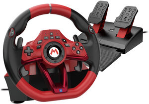 Switch 2 Accessory: Racing Wheel - HORI Mario Kart Pro Deluxe: Officially Licensed by Nintendo 