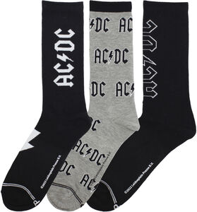 Perri's - AC/ DC - Volume - Crew Socks (3 Pack) 