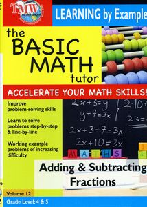 Basic Math Tutor Adding & Subtracting Fractions