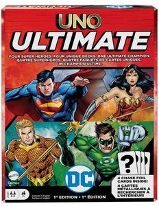 Mattel Games - UNO Ultimate DC Card Game With Collectible Foil Cards 