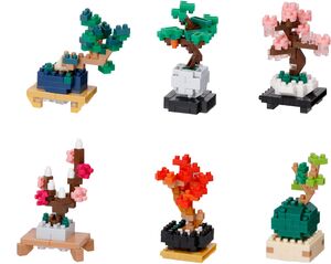 Nanoblock - Landscapes - Mininano - Bonsai Tree Assortment 1 (Box of 6)