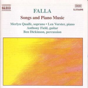 Songs & Piano Music , M. Falla De
