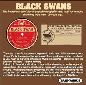 BLACK SWANS: Earliest African-American Classical Stars