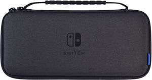 Switch Accessory: Case - HORI Slim Tough Pouch OLED - Black: Officially Licensed by Nintendo