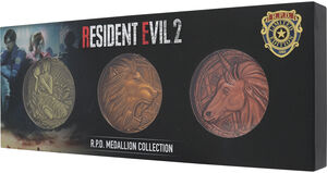 Resident Evil 2 - Set of 3 Medallions (US Variants) 