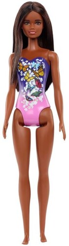 BARBIE BEACH DOLL BUTTERFLIES & BABYS BREATH AA
