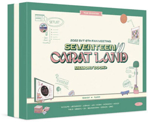 Seventeen - 2022 SVT 6th Fan Meeting (Seventeen In Carat Land) (Memory Book + DVD) - Photobook, Digipack, Photo Set, Postcard, Envelope, Pho