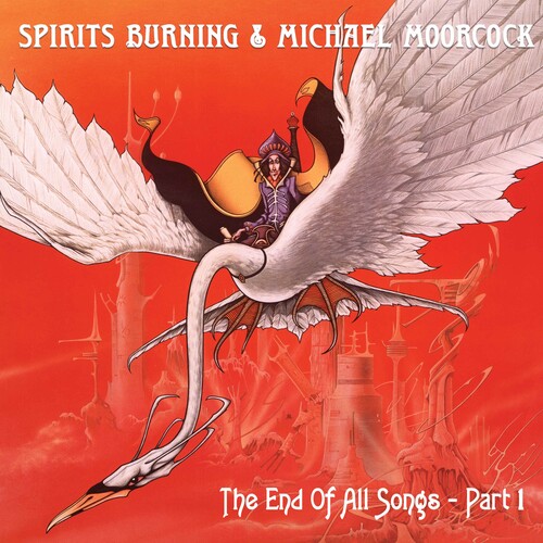 Spirits Burning & Michael Moorcock - End Of All Songs - Orange Marble [Colored Vinyl] [Limited Edition]