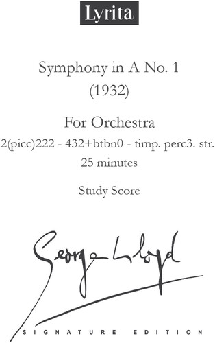 Symphony No. 1 - Study Score