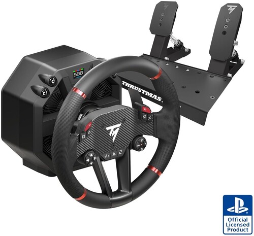 PlayStation 5 Accessory:  Racing Wheel - Thrustmaster T598 Direct Axial DriveForce Feedback Racing Wheel and Pedal Set:  Officially Licensed by Sony