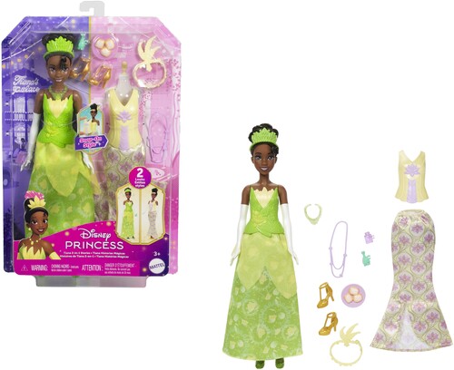 DISNEY PRINCESS TIANA 2 IN 1 STORIES FASHION DOLL