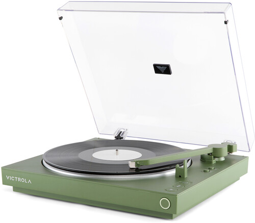 VICTROLA VPT800BLU AUTOMATIC BT TURNTABLE BLACK