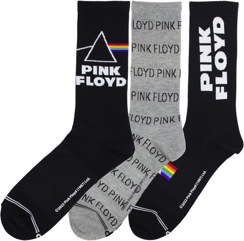 PERRI'S PINK FLOYD VOLUME CREW SOCKS (3 PACK)