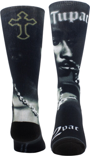 PERRI'S TUPAC 2PAC SMOKE DYE SUBLIMATION CREW SOCK