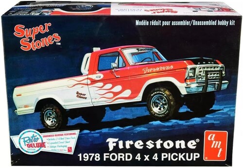 AMT 1978 Ford Pickup (Firestone Super Stones) 1/25 Scale Model Kit