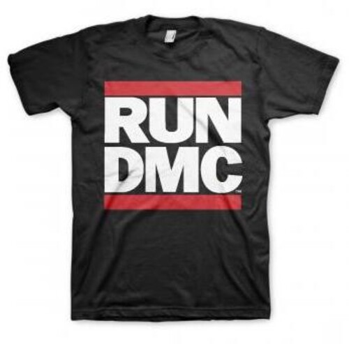 RUN-D.M.C. - Run D.M.C. Logo Black Unisex Short Sleeve T-shirt [XL]