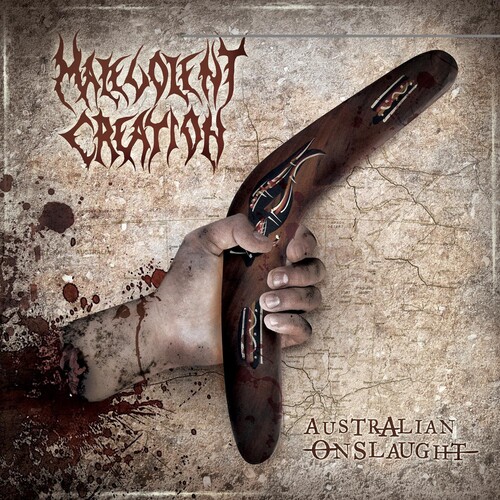 Malevolent Creation - Australian Onslaught vinyl record cover